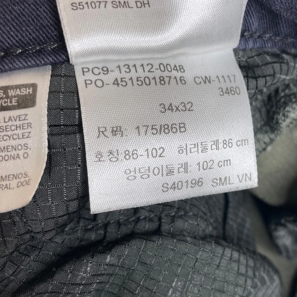 Levi's Mens Pants Commuter Pro Cordura Slim Fit 34x32 Olive Green